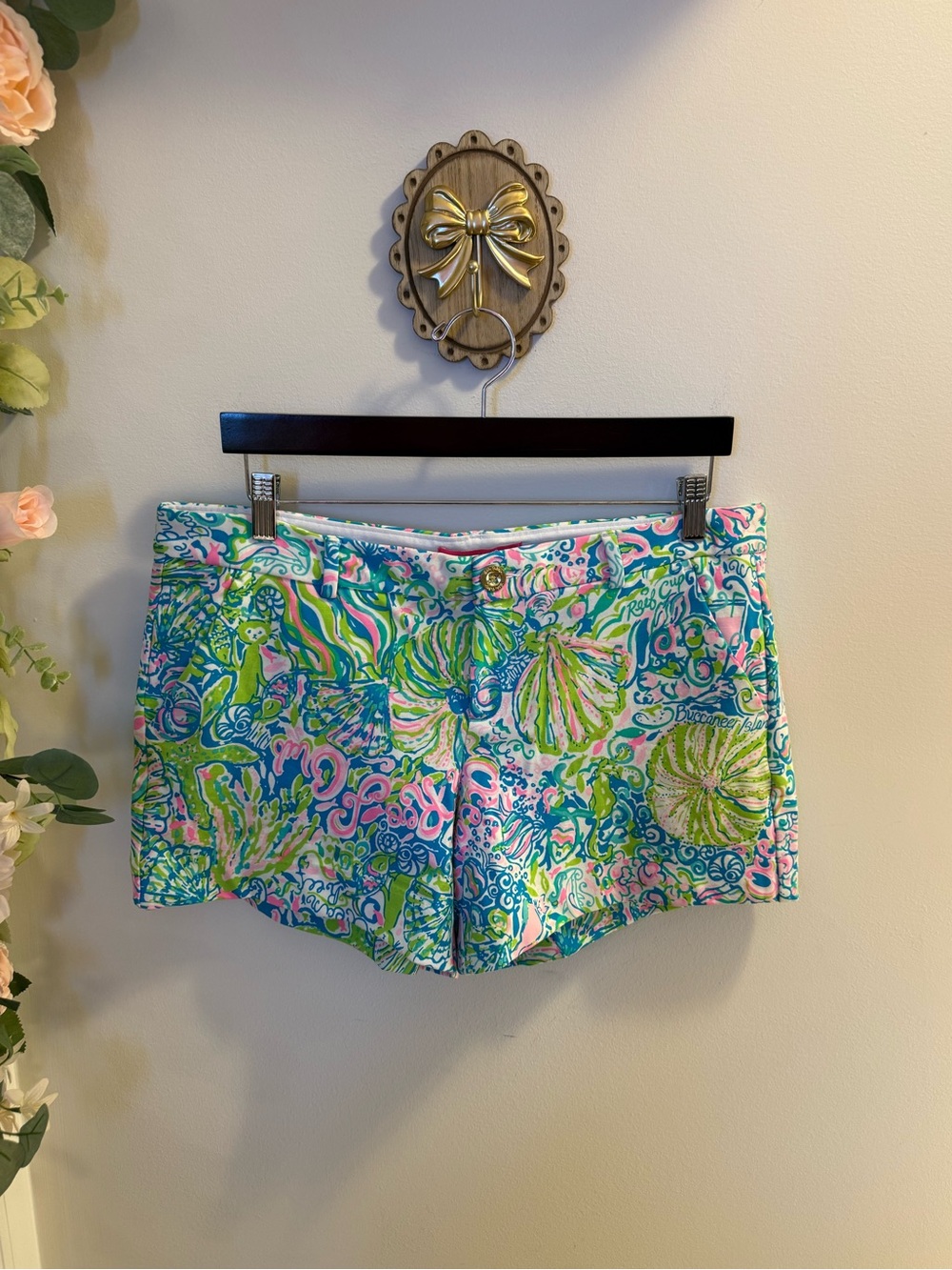 NWT Lilly Pulitzer Callahan Knit Shorts in “Multi Ocean Reef Club” - Size 12